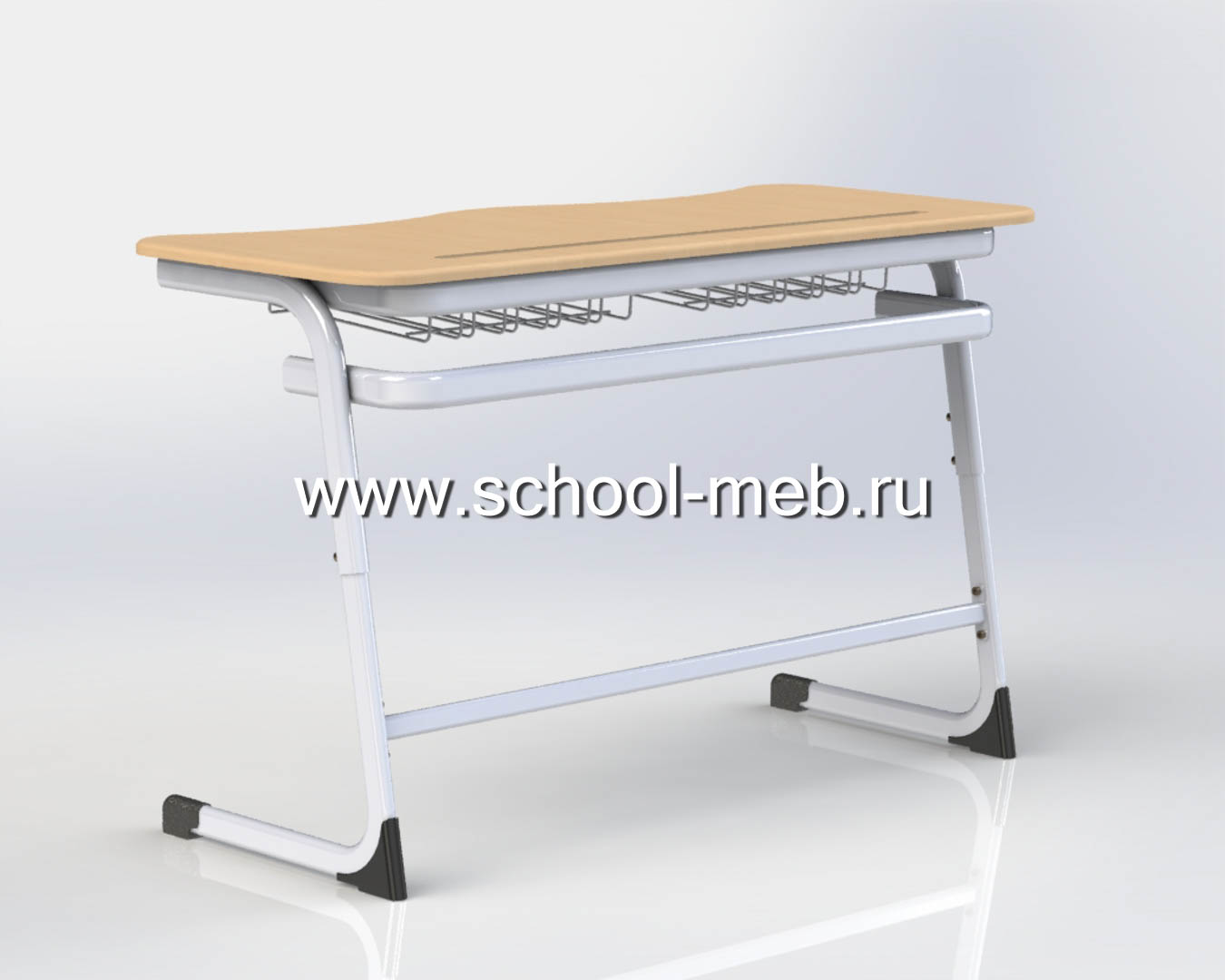 parta-uchenicheskaya-dvuhmestnaya-mega-smart-s-polkoy-reshetkoy