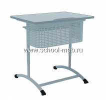 parta-ekstra-plast-odnomestnaya-s-perforirovannym-ekranom-i-polochkoy