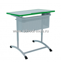 parta-ekstra-plast-perfo-odnomestnaya-s-perforirovannym-ekranom-uglom-naklona-i-polochkoy2