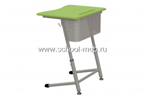 parta-uchenicheskaya-odnomestnaya-premera-s-perforatsiey-dlya-kabineta-agroklass