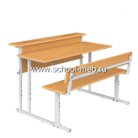 parta-uchenicheskaya-dvuhmestnaya-s-naklonom-stoleshnitsy-i-polochkoy-so-skamyoy