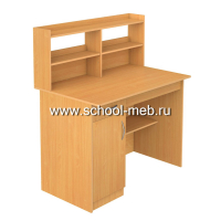 laborantskiy-stol-s-polkoy-dlya-reaktivov-1-tumbovyy