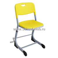 stul-uchenicheskiy-mega-smart-na-ploskoovalnoy-trube-s-plavnoy-regulirovkoy-jyoltyy