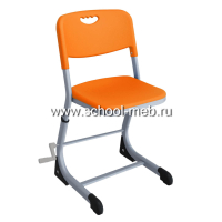 stul-uchenicheskiy-mega-smart-na-ploskoovalnoy-trube-s-plavnoy-regulirovkoy-oranjevyy
