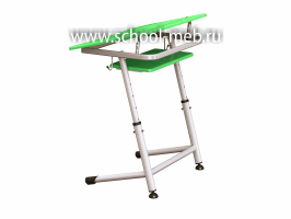 premera-1r-zelyonaya-odnomestnaya-parta-s-polochkoy-i-uglom-naklona