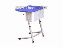 premera-1r-perfo-sinyaya-odnomestnaya-parta-s-perforatsiey