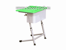 premera-1r-perfo-zelyonaya-odnomestnaya-parta-s-polkoy