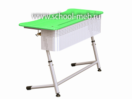 premera-2r-perfo-zelyonaya-dvuhmestnaya-parta-s-perforatsiey-i-polochkoy