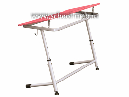 premera-2r-krasnaya-dvuhmestnaya-parta-s-uglom-naklona-stoleshnitsy