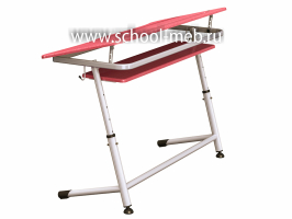 premera-2r-krasnaya-dvuhmestnaya-parta-s-polochkoy-i-naklonom