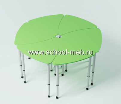 stol-uchenicheskiy-modulnyy-lepestok-zelenyy