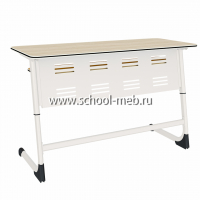 parta-na-ploskoovalnoy-trube-dvuhmestnaya-s-polkoy-mega-smart-perfo