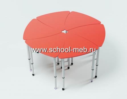 stol-uchenicheskiy-modulnyy-lepestok-krasnyy